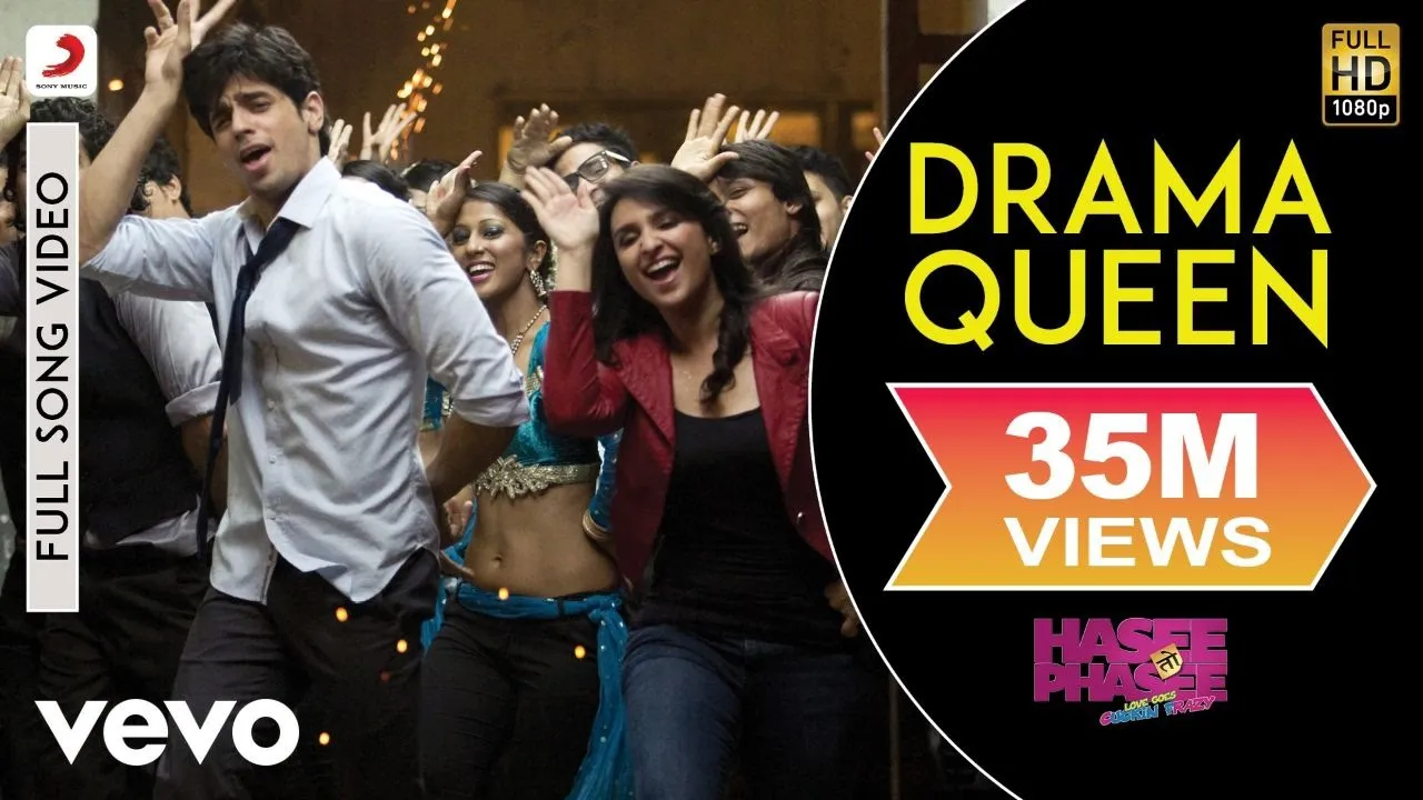 Drama Queen Full Video - Hasee Toh Phasee|Parineeti, Sidharth|Shreya Ghoshal|Karan Johar backdrop