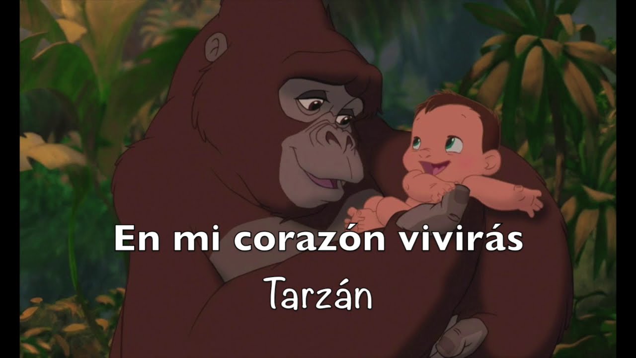 En mi corazón vivirás, Tarzán Phill Collins Letra background