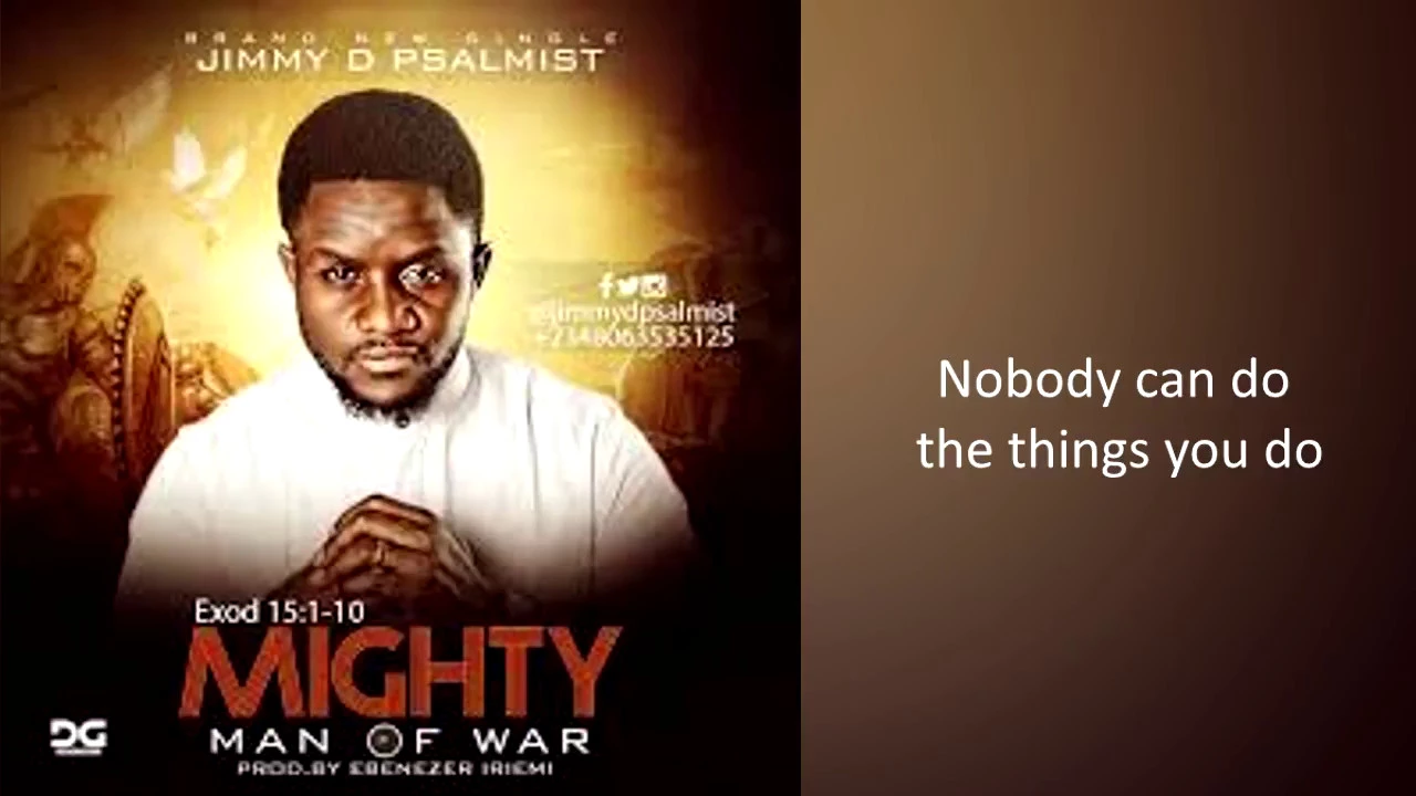 Jimmy D Psalmist - Mighty Man of War (Lyric Video) background