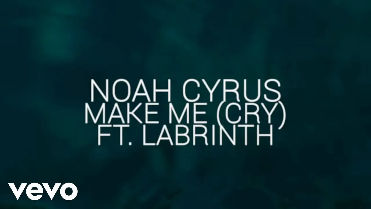 Noah Cyrus, Labrinth - Make Me (Cry) (Official Lyric Video) ft. Labrinth background