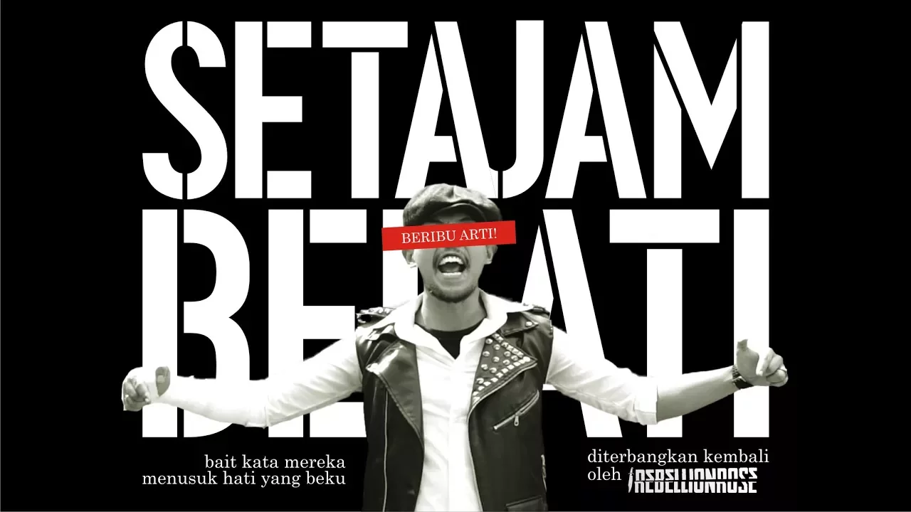 Rebellion Rose - Setajam Belati, Beribu Arti (Official Video) 2018 poster — similar to TRAINWRECKORDS: "Cut the Crap" by The Clash