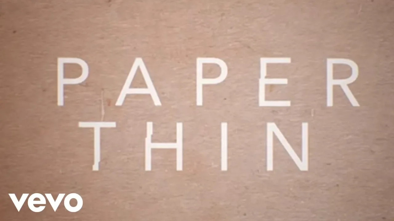 Astrid S - Paper Thin (Lyric Video) background