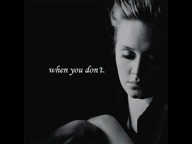 I Can't Make You Love Me - Adele (w/ lyrics) background