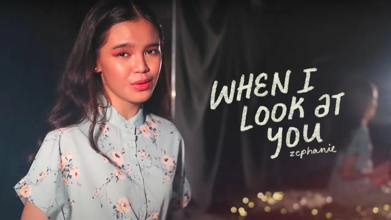 When I Look At You (Miley Cyrus) | Zephanie Cover background