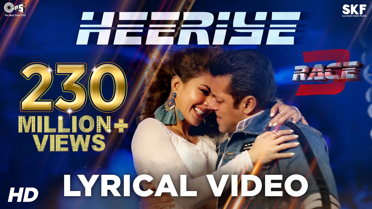 Heeriye Song Lyrical Video - Race 3 | Salman Khan, Jacqueline | Meet Bros ft.Deep Money, Neha Bhasin background