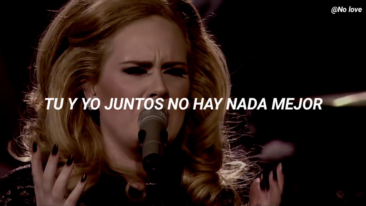 Adele - Set fire to the rain (Traducida al Español) backdrop
