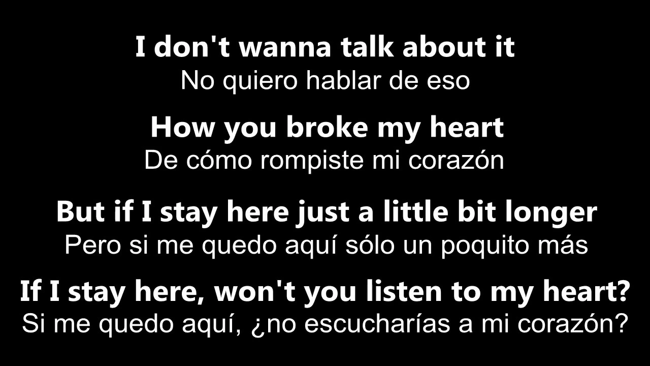 ♥ I Don't Want To Talk About It ♥ No Quiero Hablar De Eso ~Rod Stewart- Letra en inglés y español