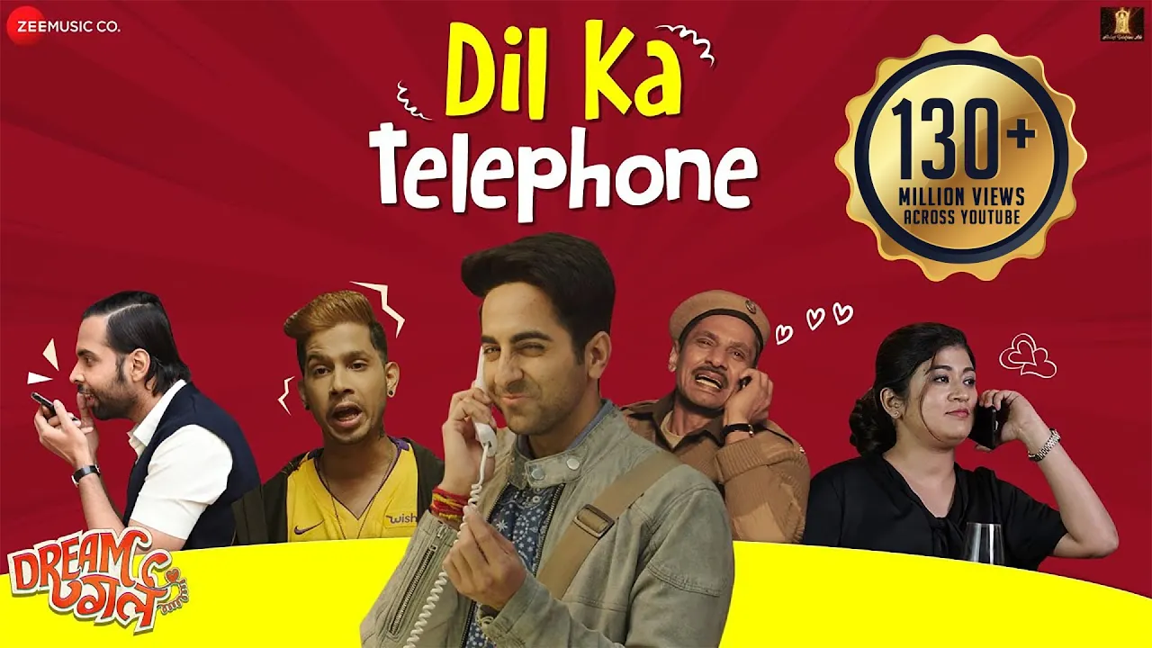 Dil Ka Telephone - Dream Girl | Ayushmann Khurrana |Meet Bros Ft.Jonita Gandhi& Nakash Aziz | Kumaar background