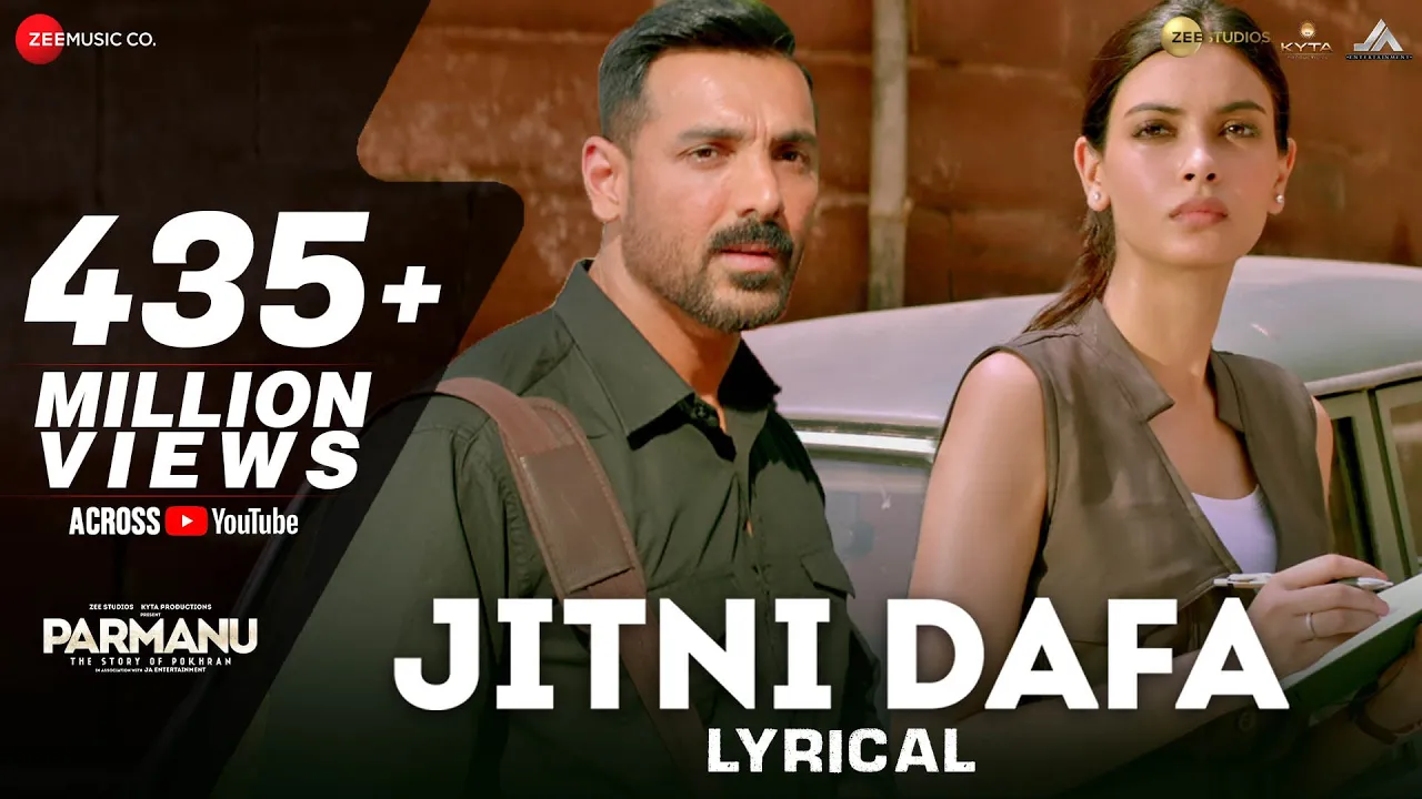 Jitni Dafa - Lyrical | PARMANU | John Abraham , Diana | Jeet Gannguli | RashmiVirag background