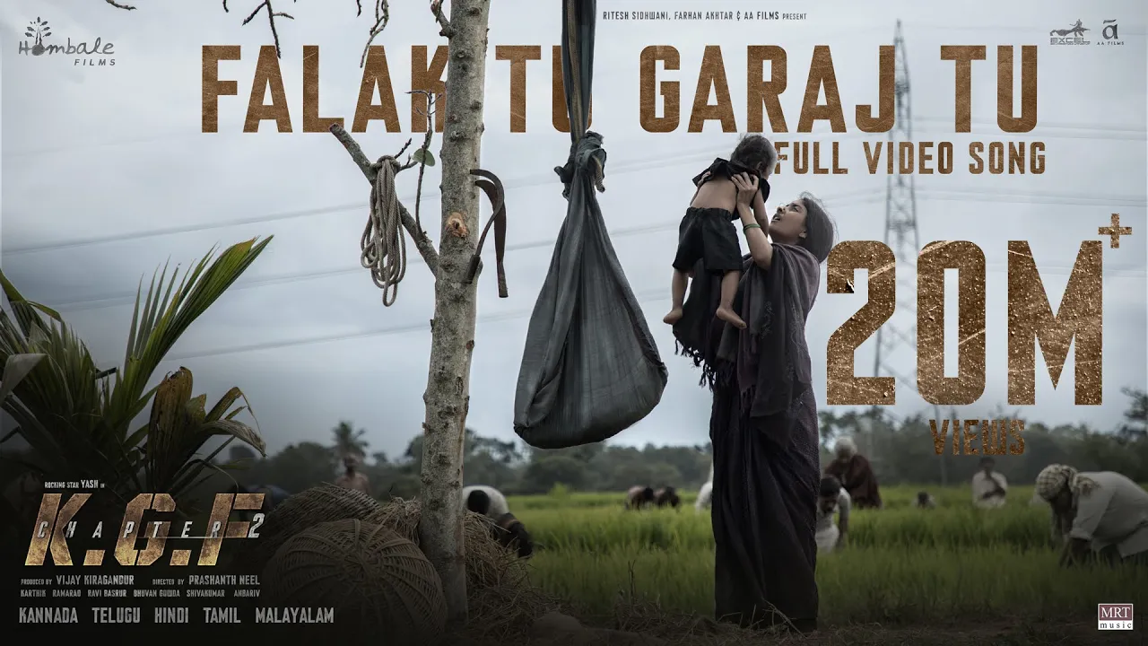 Falak Tu Garaj Tu Video Song(Hindi) | KGF Chapter 2 | Rocking Star Yash | Prashanth Neel|Ravi Basrur background