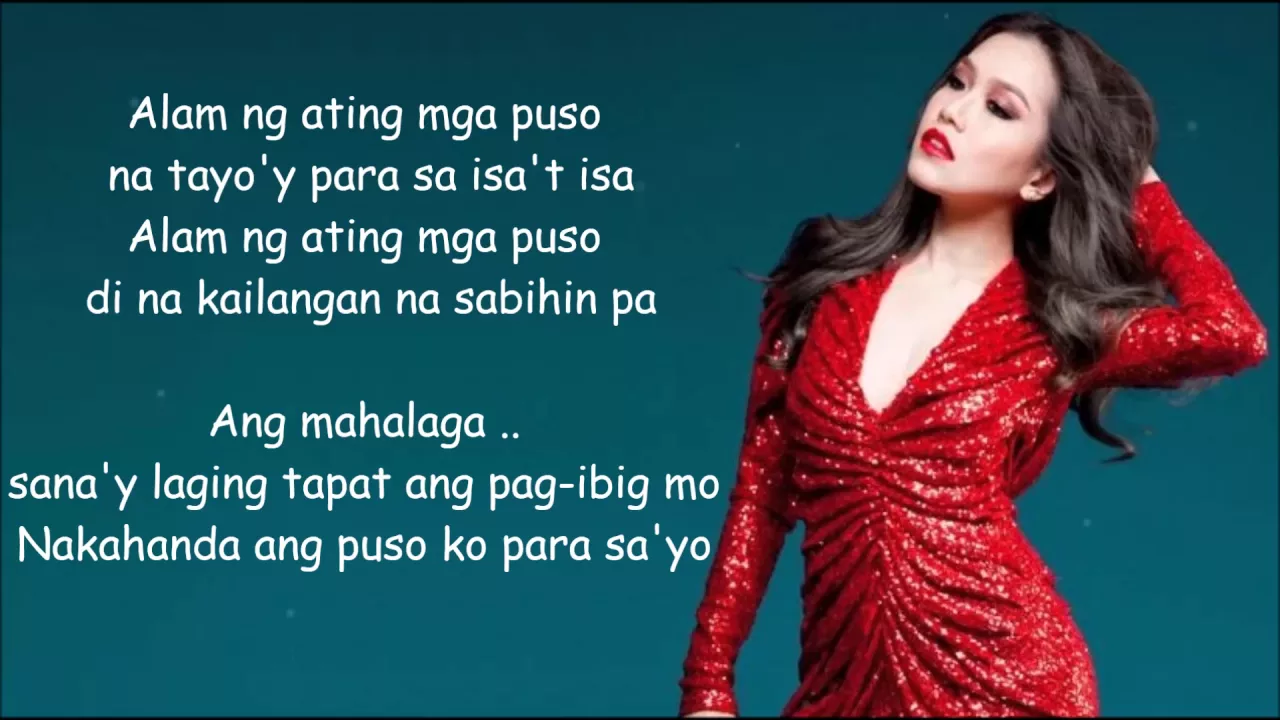 Alam ng ating mga puso - Rachell Ann Go w/Lyrics background