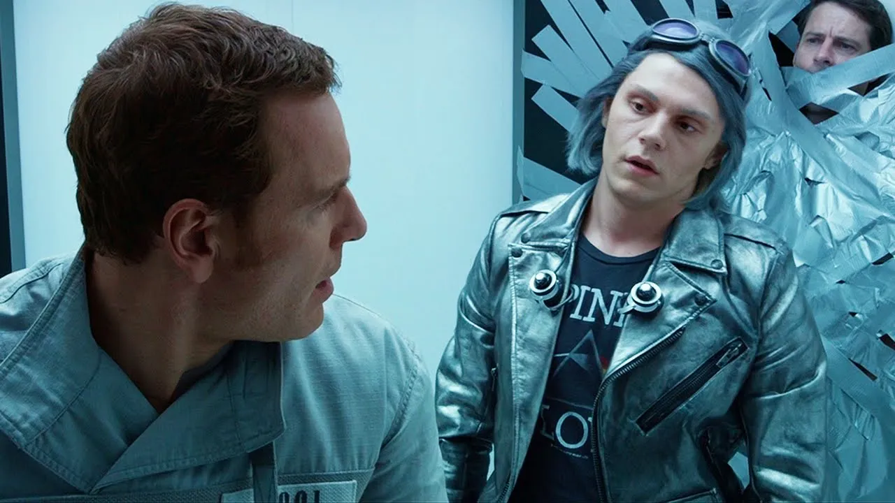 Quicksilver Rescues Magneto From The Prison Scene - X-Men: Days of Future Past (2014) Movie Clip HD background