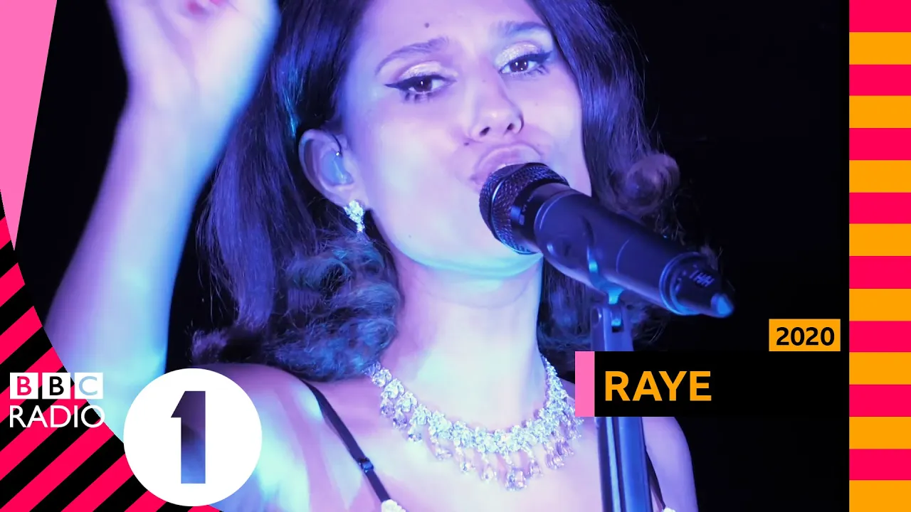 RAYE's Radio 1 Dance Weekend Mashup background