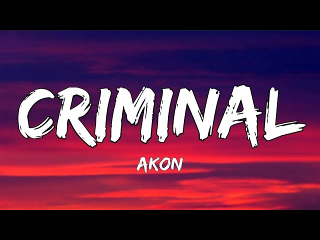 Akon, VIishal Dadlani, Shruti Pathak - CRIMINAL (Lyrics) | Ra.One | ShahRukh Khan | Kareena Kapoor backdrop