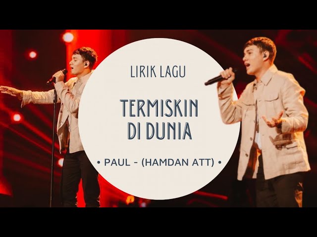 NYOMAN PAUL ARO - TERMISKIN DI DUNIA (HAMDAN ATT) #indonesianidol2023 #officialrcti background