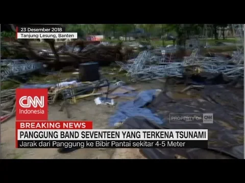 Penampakan Panggung Band “Seventeen” Pasca Diterjang Tsunami background