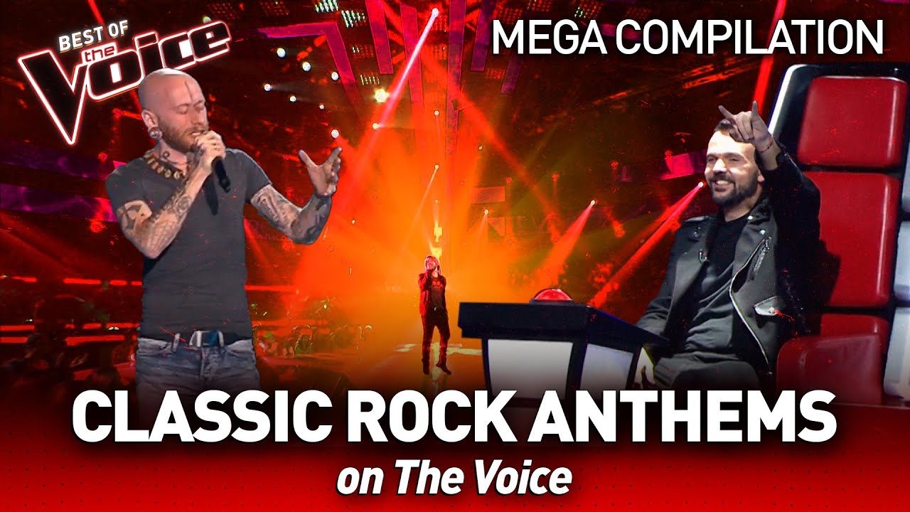 Classic ROCK ANTHEMS 🤘 on The Voice | Mega Compilation