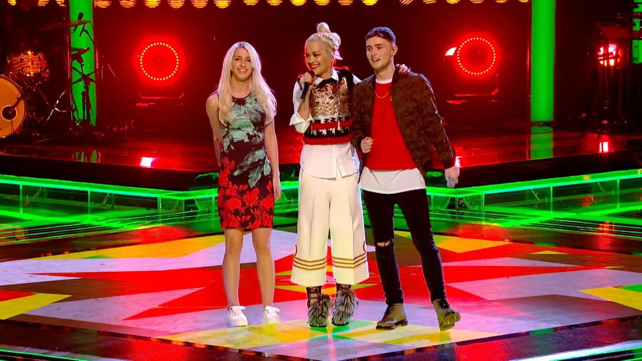 Rita Ora & her team perform Rude - The Voice UK 2015: The Live Semi-Final - BBC One background