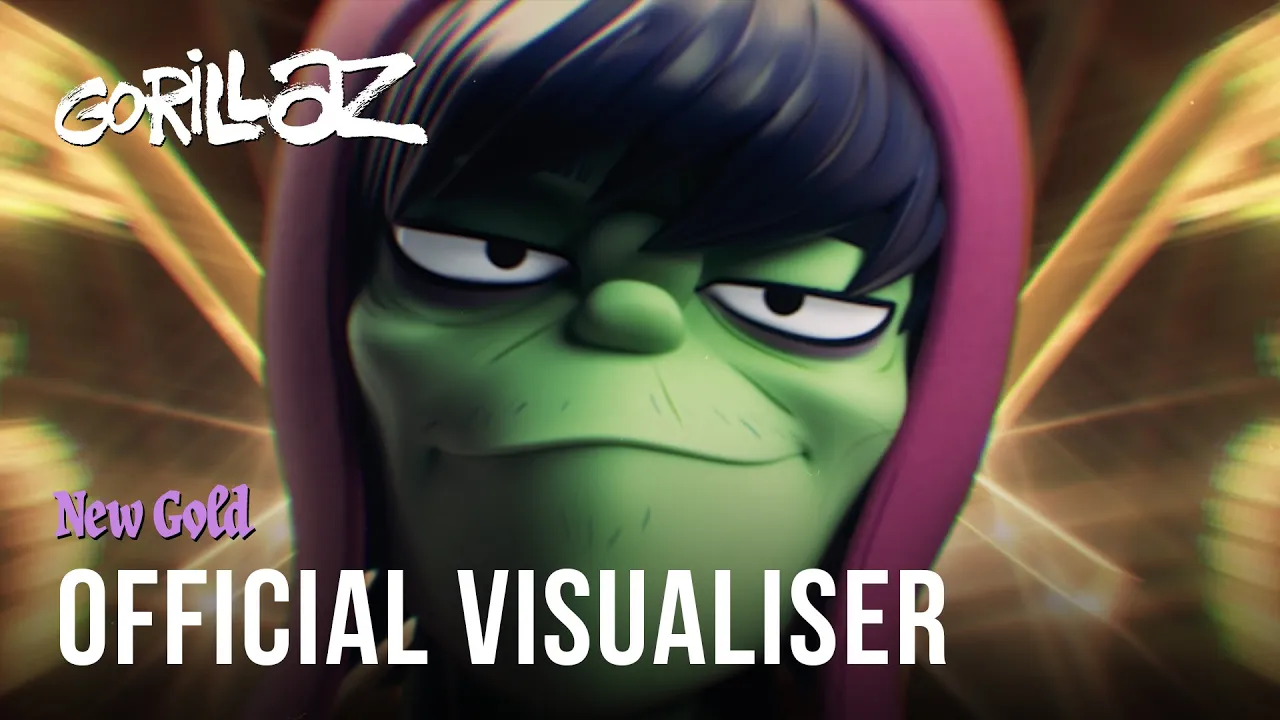 Gorillaz - New Gold ft. Tame Impala & Bootie Brown (Official Visualiser) background
