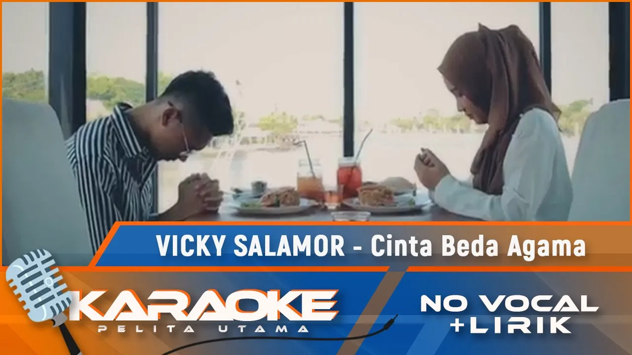 (Karaoke Version) Vicky Salamor - CINTA BEDA AGAMA | Lagu No. 1 Dari Deretan Top Ten 2022 - No Vocal backdrop