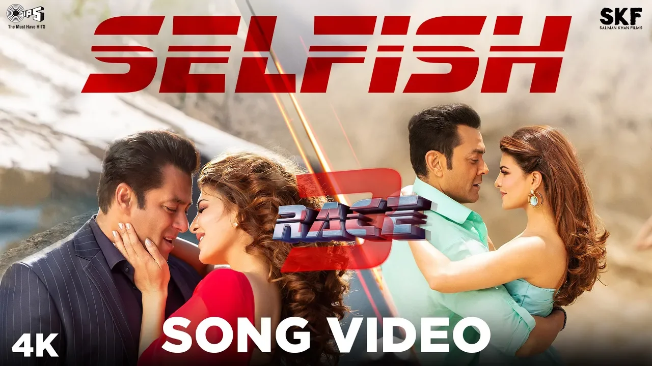 Selfish Song Video - Race 3 | Salman Khan, Bobby, Jacqueline | Atif Aslam, lulia Vantur | Vishal background