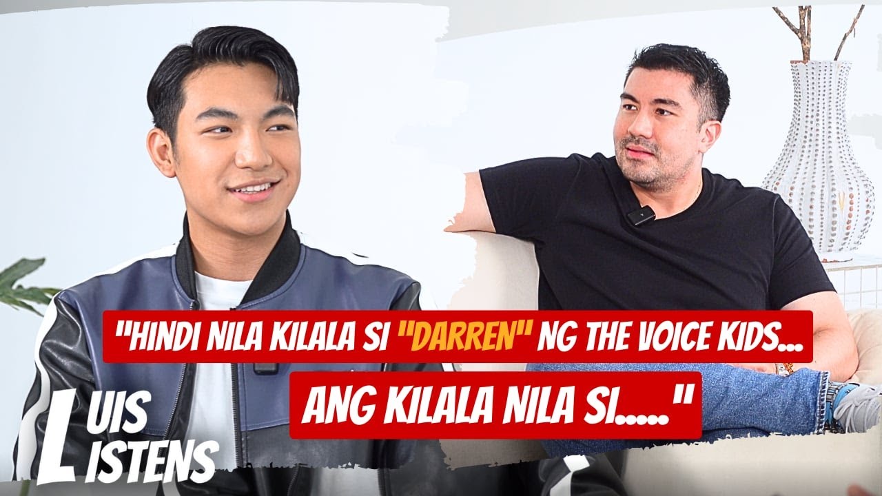 LUIS LISTENS TO DARREN ESPANTO (Hindi man nanalo pero umabot na rin tayo ng 10 years) | Luis Manzano poster — similar to DARREN ESPANTO IN THE HOT SEAT | ROBI DOMINGO
