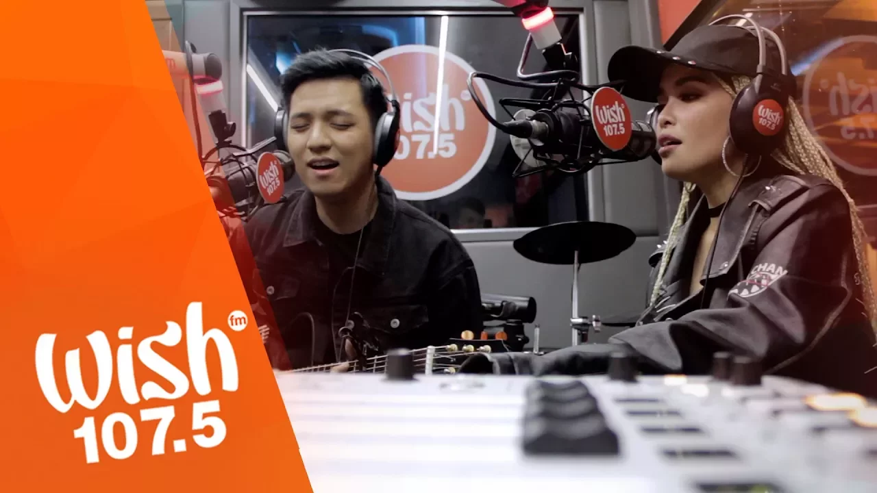 KZ Tandingan, TJ Monterde perform "Ikaw At Ako Pa Rin" LIVE on Wish 107.5 Bus background