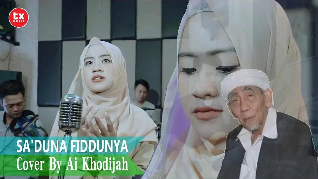SA'DUNA FIDDUNYA COVER By AI KHODIJAH background