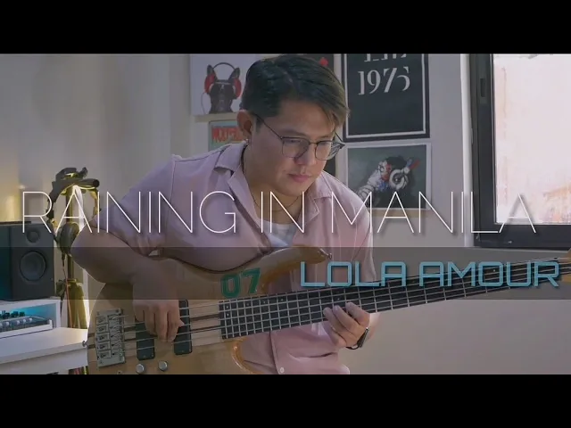 Raining in Manila - Lola Amour bass cover background
