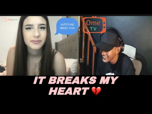singing to strangers on ometv | she got emotional💔