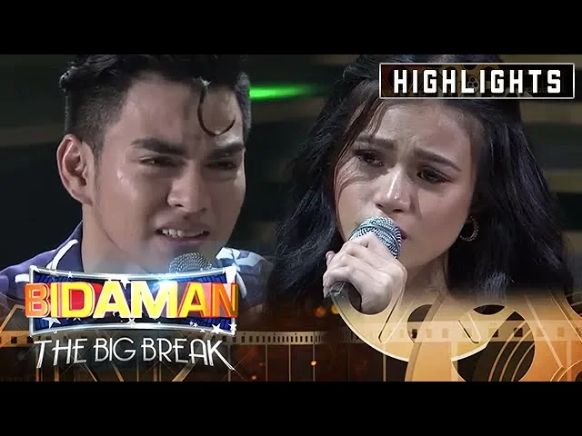 Jiro Custodio and Maris Racal's breakup scene in Matinee Matibay round | It's Showtime BidaMan background