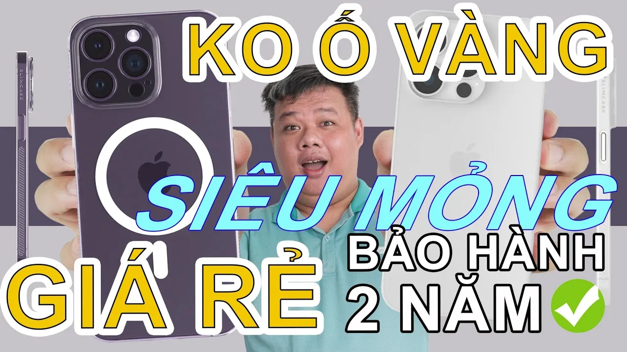 Review ốp lưng Slim Case Pro, Unique: KO Ố VÀNG, SIÊU MỎNG, BẢO HÀNH 2 NĂM, GIÁ RẺ !!! background
