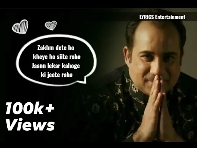 Zakhm dete ho - LYRICS | Lal ishq lyrics full song | Rahat Fateh ali khan | Trending song | #Newsong background