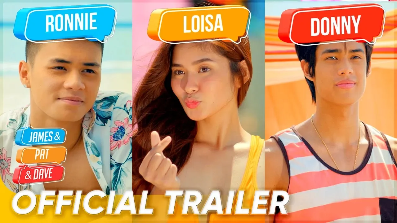 Official Trailer | Ronnie Alonte, Loisa Andalio & Donny Pangilinan | 'James and Pat and Dave' backdrop