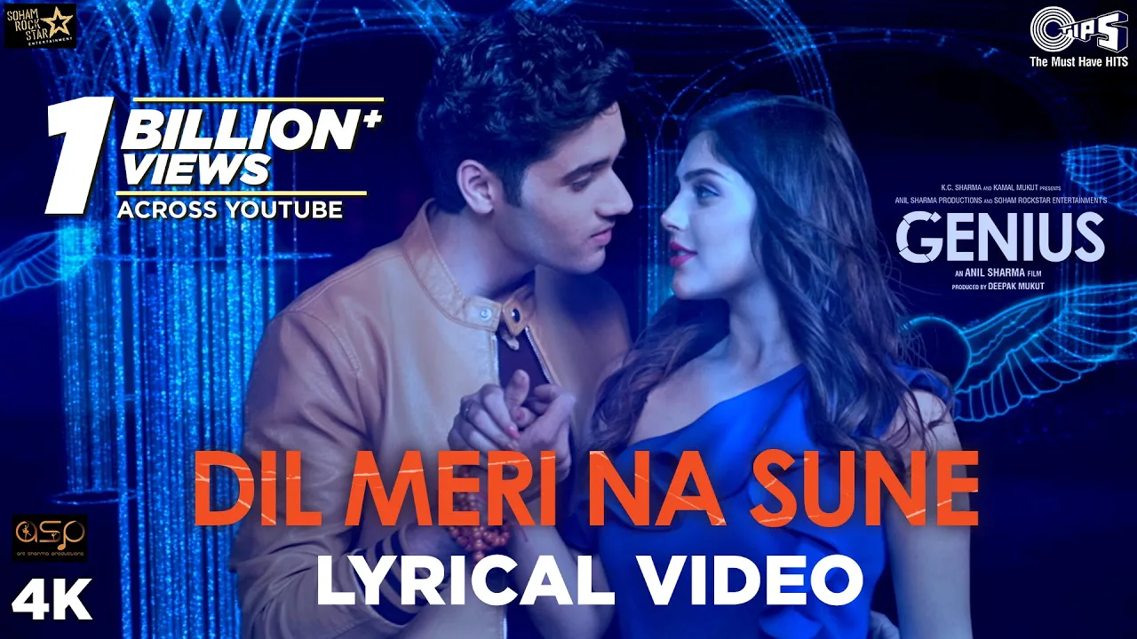 Dil Meri Na Sune Lyrical - Genius | Utkarsh Sharma, Ishita | Atif Aslam | Himesh Reshammiya