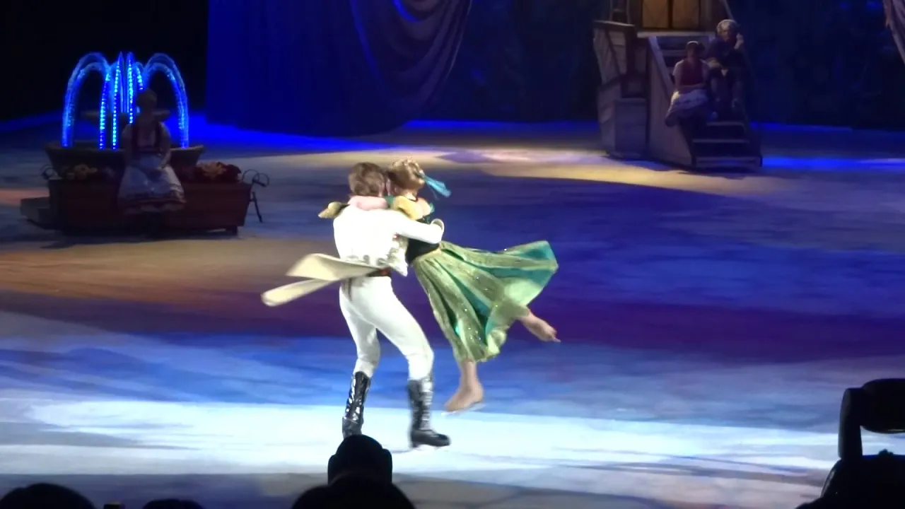 Disney On Ice Prince Hans meets Anna, Love is an open door, Frozen background
