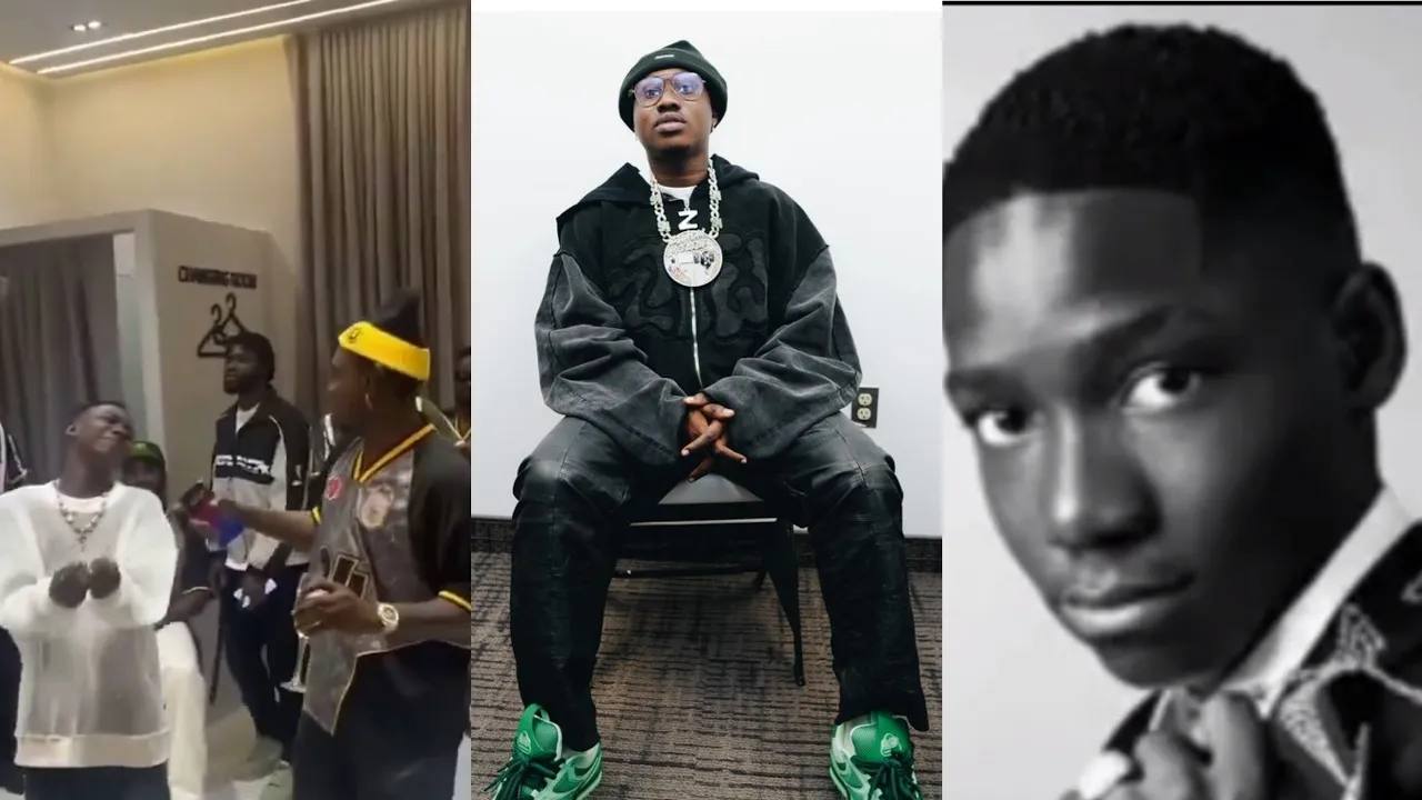 Seyi Vibez Excited As Muyeez Perform Instagram Live For The First Time In Zlatan Store backdrop