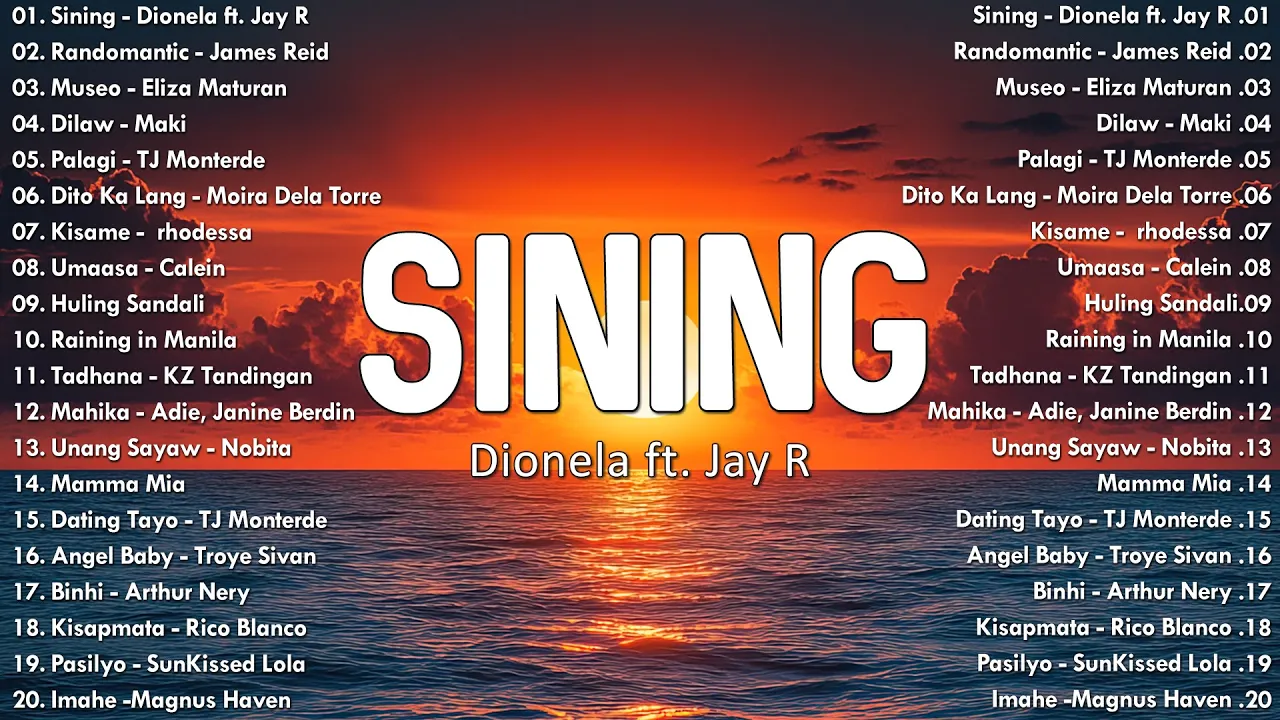 Sining - Dionela ft. Jay R π Best OPM Tagalog Love Songs With Lyrics π New OPM Songs 2024