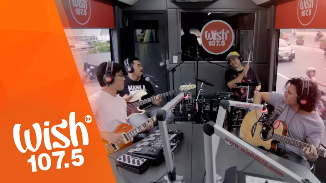 Sponge Cola performs "Pasubali" LIVE on Wish 107.5 Bus background
