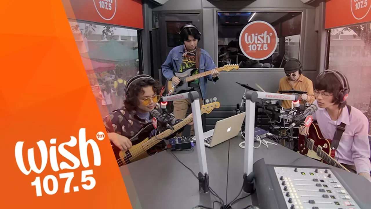 IV of Spades perform "Ilaw Sa Daan" LIVE on Wish 107.5 Bus backdrop