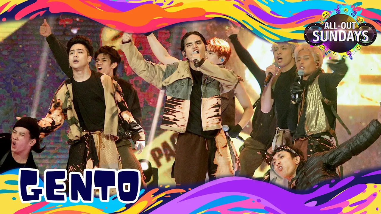 SB19 performs ‘GENTO’ on ‘All-Out Sundays!’ | All-Out Sundays background