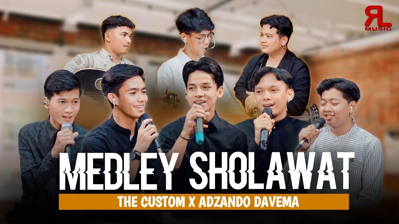 MEDLEY SHOLAWAT - The Custom x Adzando Davema background
