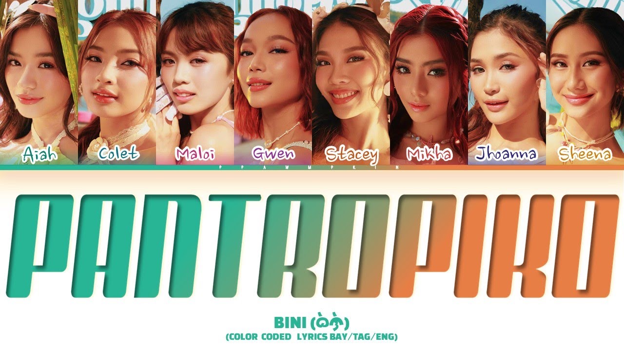 "Pantropiko" - Bini (Color Coded Lyrics) backdrop