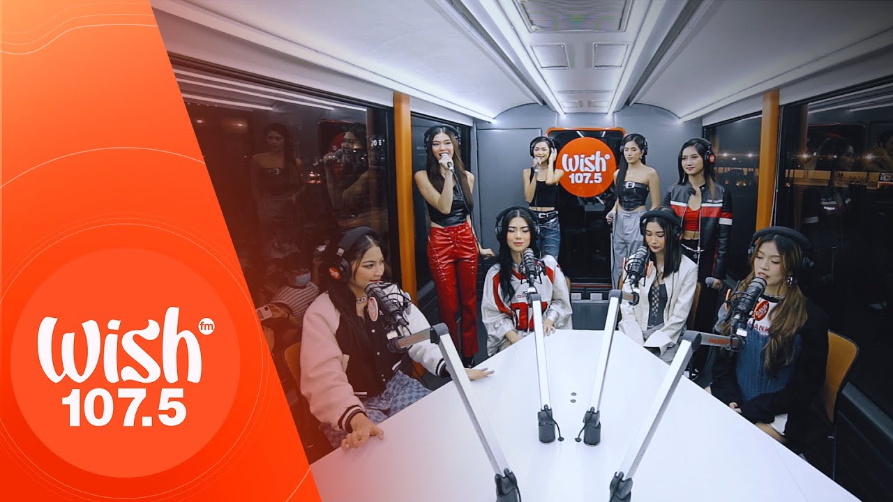 BINI performs "I Feel Good" LIVE on Wish 107.5 Bus background