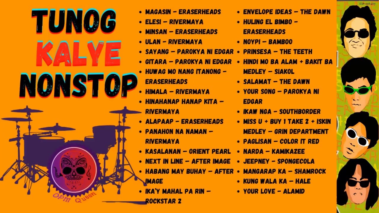 Tunog Kalye Songs 90s|  Pinoy Music | Parokya Ni Edgar, Eraserheads, Rivermaya, Siakol