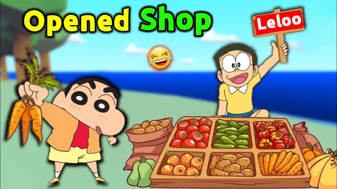 Shinchan And Nobita Opened Shop 😱 || 😂 Funny Game Roblox Retail tycoon