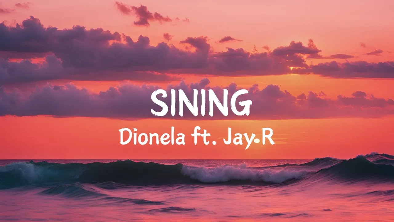 Dionela ft. Jay R - Sining (Lyric Video) background