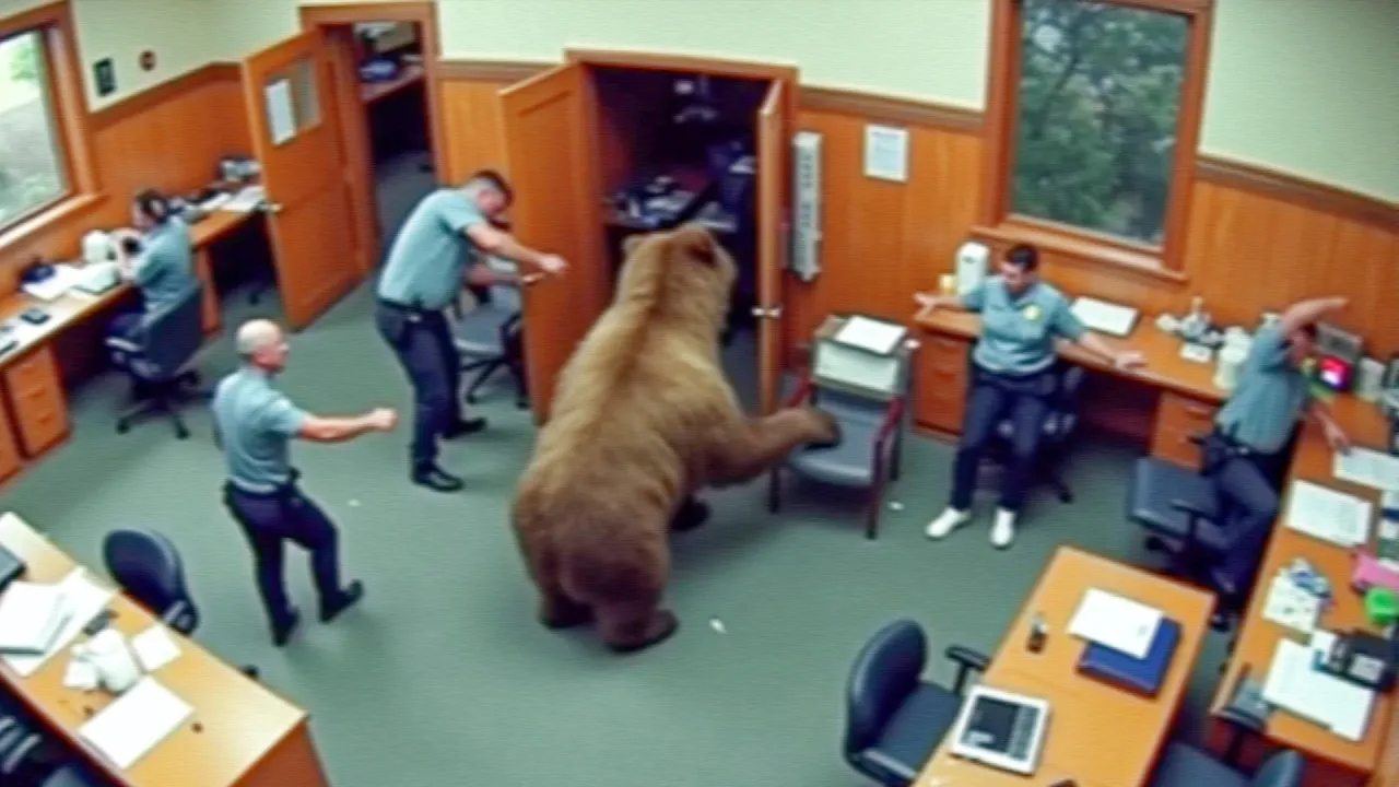 Grizzly Bear ATTACKS Police Station on October 5th, 2024 (2024) | Watch on Movi47