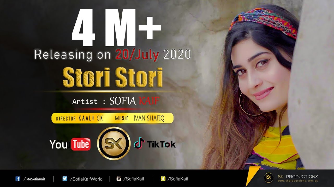 Stori Stori by Sofia Kaif | New Pashto پشتو Song 2020 | Official HD Video by SK Productions backdrop