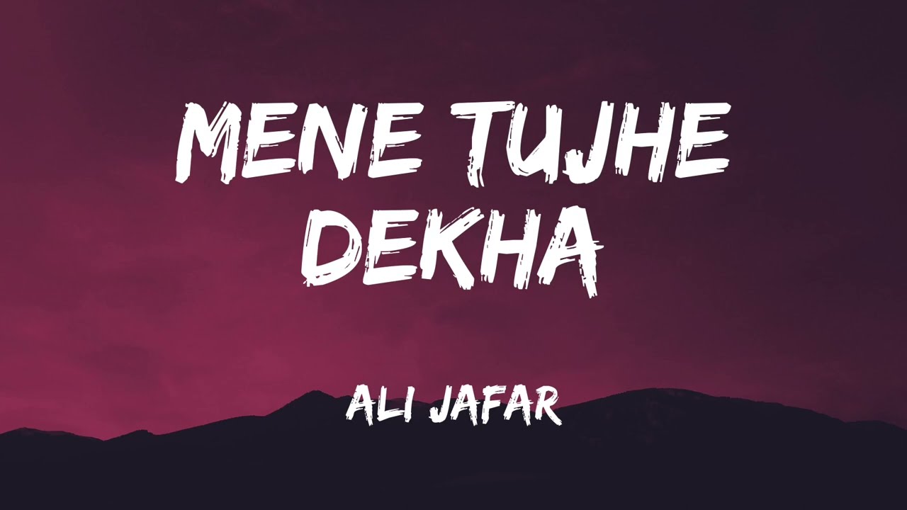 Mene Tujhe Dekha - Ali Zafar | Jhoom (R&B mix) | Lyrical Ali Zafar | R&B mix | Lyrical Video backdrop